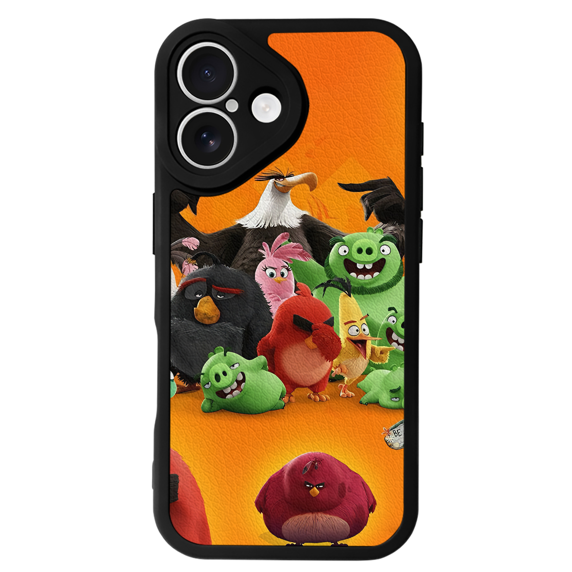 （画像用） Angry Birds アングリーバード 【iPhone 16シリーズ対応】シリコンスマホケース（レザー調） 材質：シリコン